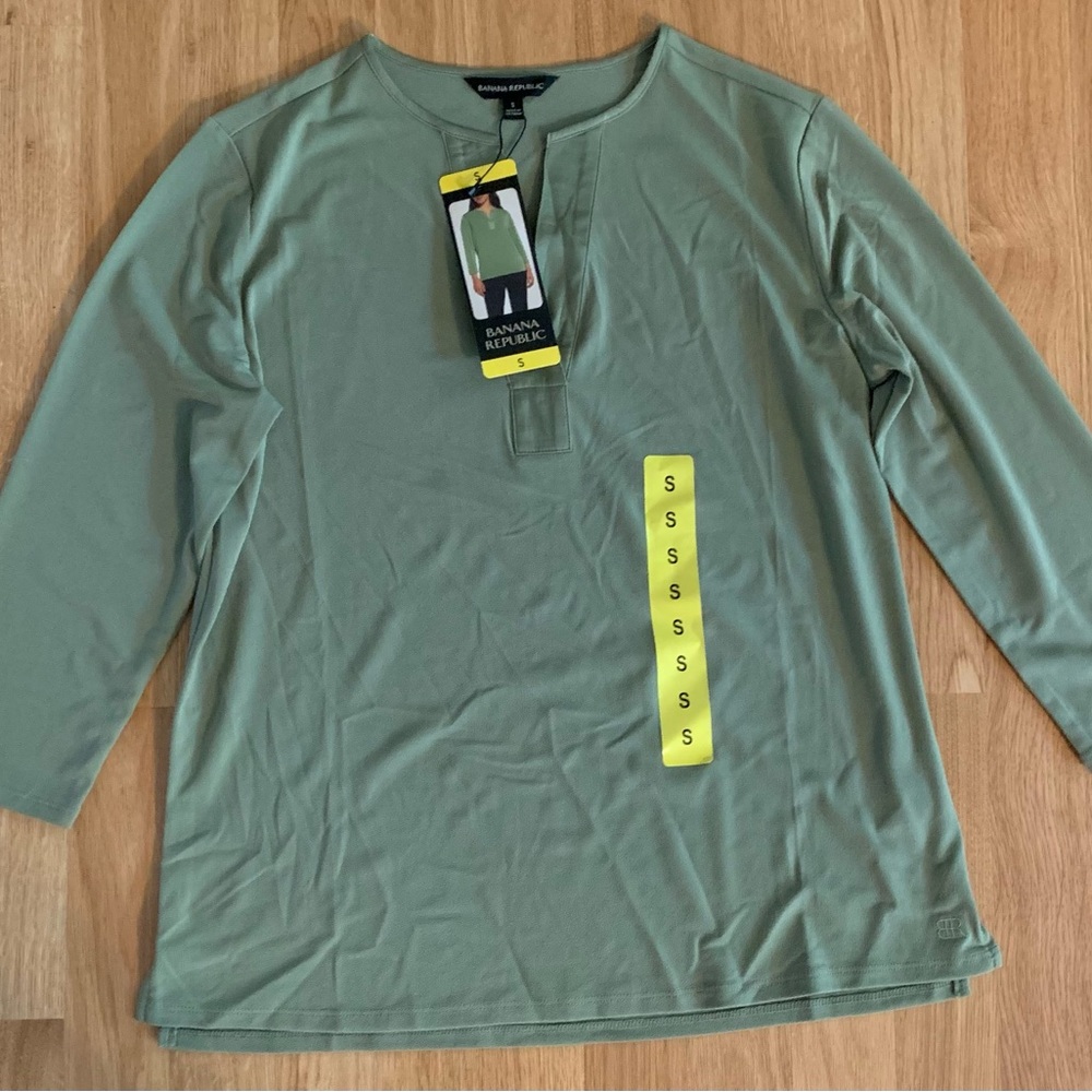 Banana Republic Sage Green Blouse